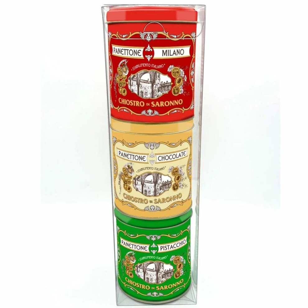 Chiostro Di Saronno Assorted Mini Panettone Pandoro Tin Collection Set Of