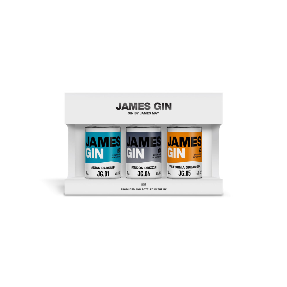 James Gin Miniature Gift Set 3 X 5Cl Bottles – Asian Parsnip London Drizzl
