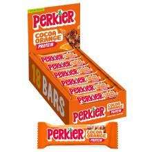 Perkier Cocoa Orange Bars 18 Pack – Vegan – Gluten Free – High Fibre – Lowe