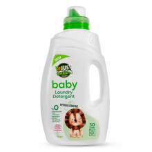Just Green Organic Baby Laundry Liquid 1500ml, Dermatologically Tested Hypoallergenic, Vegan Baby Liquid Detergent, No Chlorine & No Paraben & No Glu
