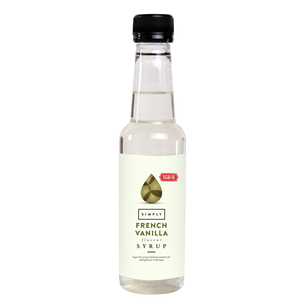 Simply Sugar Free French Vanilla Syrup Low Calorie Vegan Nut Free Flavoure