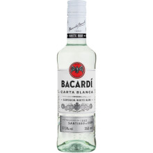 BACARDI Carta Blanca Superior White Rum 350ml 35cl 375 ABV Iconic Caribb
