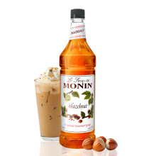 Monin Flavored Syrup Hazelnut 338Ounce Plastic Bottle 1 Liter