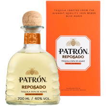 PATRÓN Reposado Premium Tequila with Gift Box 40 ABV 70cl 700ml Made from