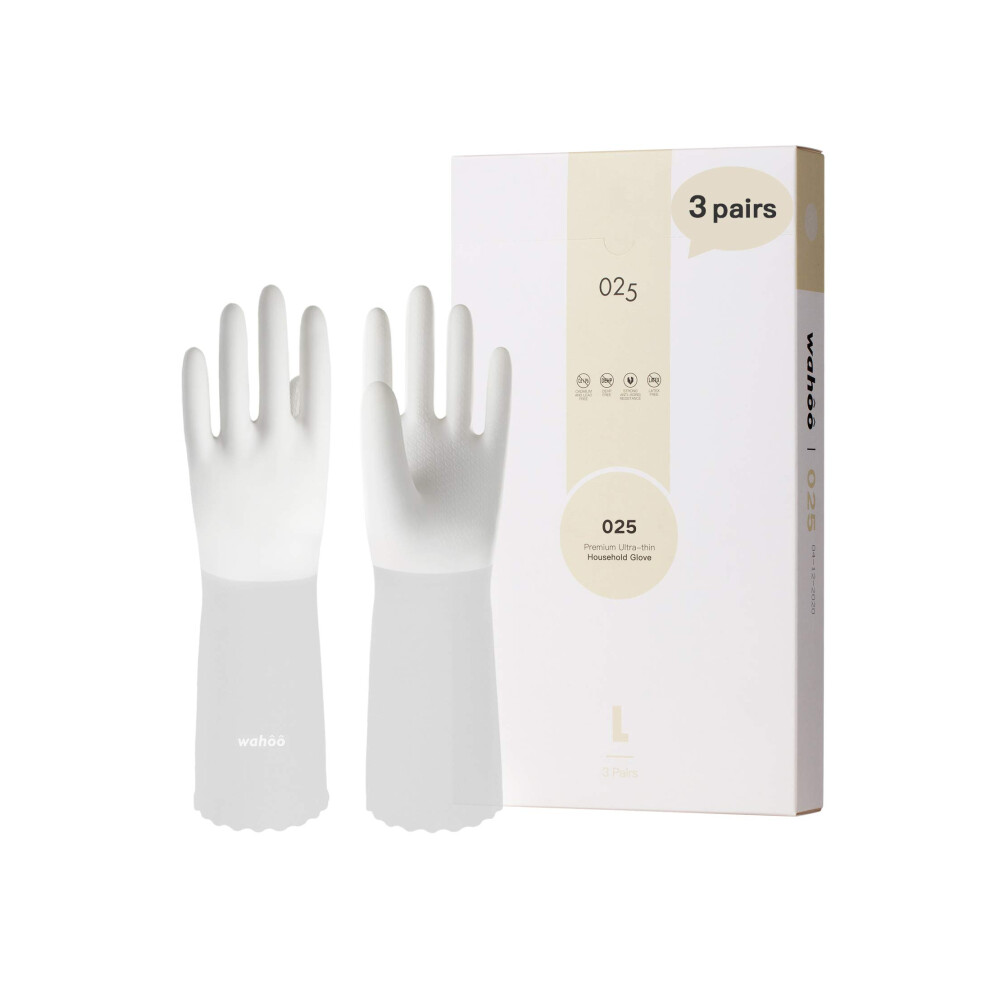 Lanon Protection Lanon 3 Pairs Wahoo Skinfriendly Dishwashing Cleaning Gloves Reusable Unlin