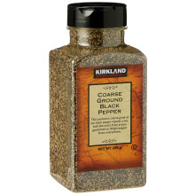 Kirkland Signature Spice Seasoning Dressing Coarse Ground Black Pepper Jar