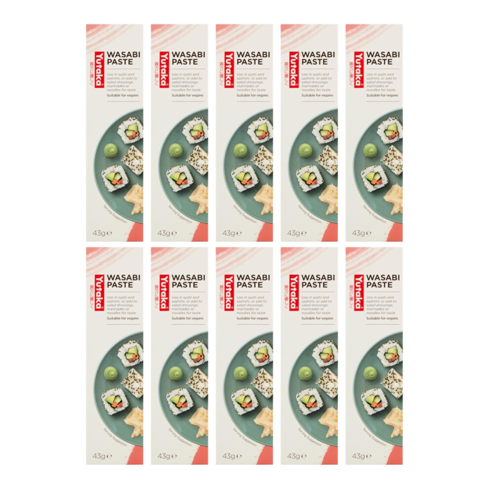 Yutaka Wasabi Paste 43G Pack Of 10 Authentic Japanese Horseradish Condimen