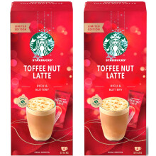 Starbucks Toffee Nut Latte Limited Edition Premium Instant Coffee 2 Pack Bu