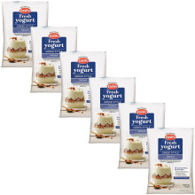 Pack of 6 EasiYo Wellbeing Greek Style Unsweetened Yoghurt Mix – Use With EasiYo 1kg Yoghurt Maker