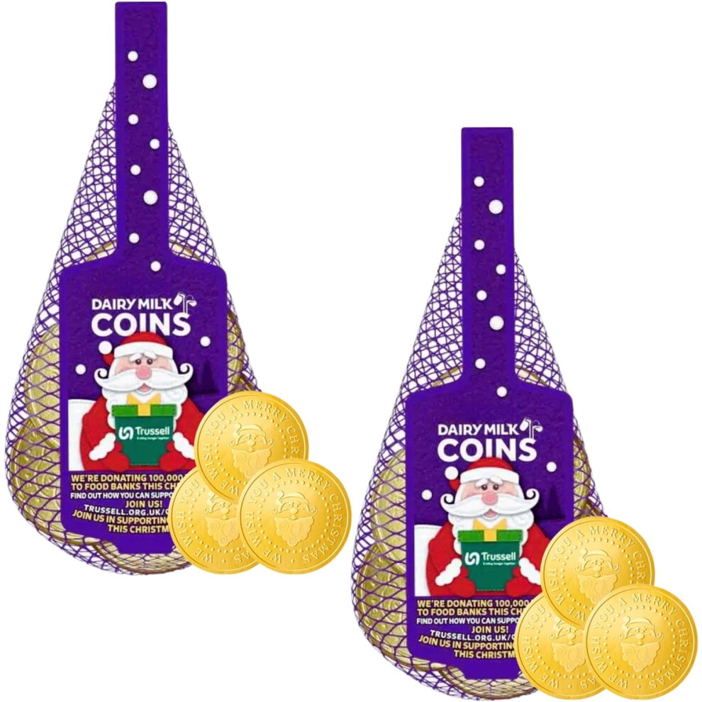Christmas Chocolate Bundle With Dairy Milk Coins 70g 2 Pack