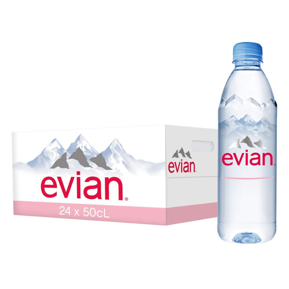 Evian Prestige Mineral Water 24 Bottles 500 Ml Pack Of 2 Total 48 Bottles