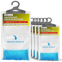 UR CHOICE Dehumidifier Bags Hanging Wardrobe Pack of 6 Disposable Moisture