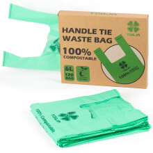 YORJA 6L Tie Handles Compost Caddy Liners 120 Count 100 Biodegradable Kitch