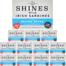 Shines Tinned Sardines in Water - 12 x 106g Cans