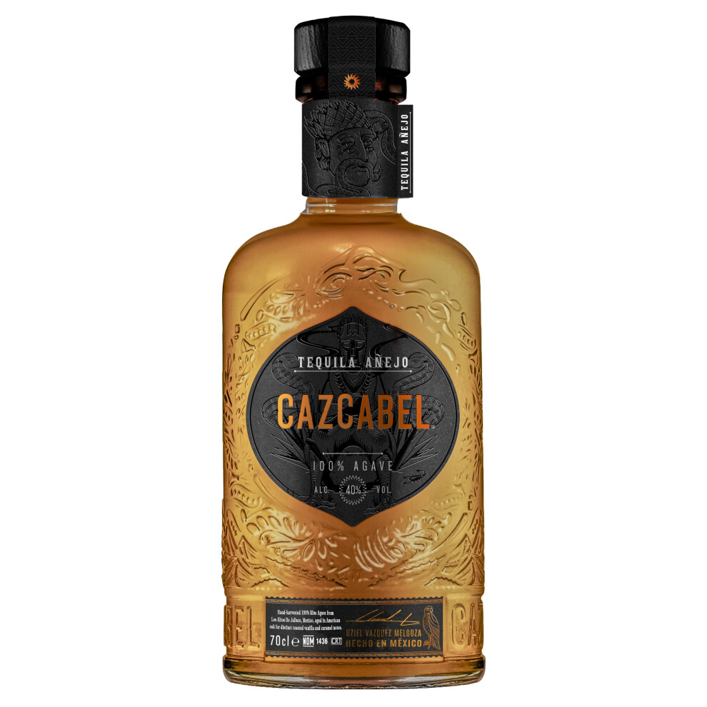 Cazcabel Añejo Tequila 100 Weber Agave Awardwinning Family Estate Grow Blue