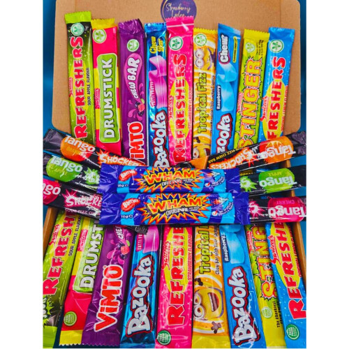 Chew Bars Sweets Gift Box 26 Chewy Bars Bundle With Vimto Wham Refreshers T