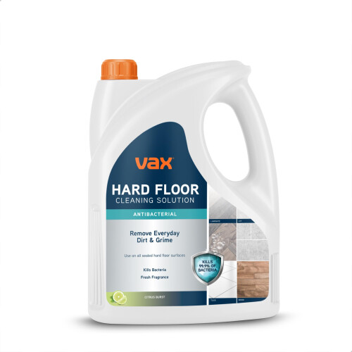 Vax Vax 4L Hard Floor Antibacterial Cleaning Solution Citrus Burst Scent Remove