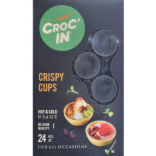 CROCIN Black Tartlet Shells Edible Appetizer Or Dessert Cups Mini Pastry