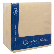 Combinations Cream Napkins 2ply 100 Pieces For PartiesEventsDinnersHome