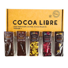 Cocoa Libre Variety Pack 5 Unique Flavors of Vegan DairyFree NutFree Glute