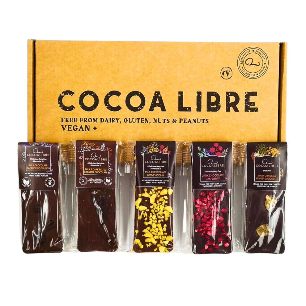 Cocoalibre Cocoa Libre Variety Pack 5 Unique Flavors Of Vegan Dairyfree Nutfree Glute