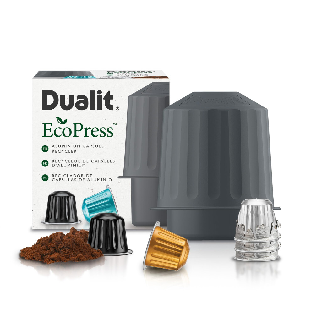 Dualit Ecopress Aluminium Coffee Capsule Recycling Tool Nespresso Compatibl