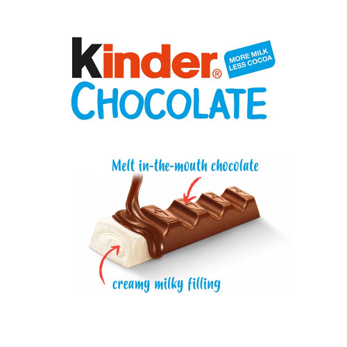 Kinder Milky Chocolate Medium Bars, 42 g 2