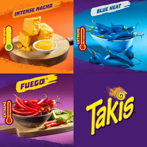 Takis 18 pc  1 oz Hero Variety Pack Assorted Flavored Mixed Rolled Tortilla 2