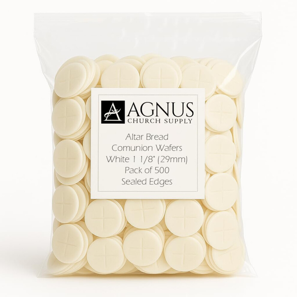 New Church Supply Altar Bread 1 18 Pack Of 500 Communion Wafers Peoples Bread Communion White