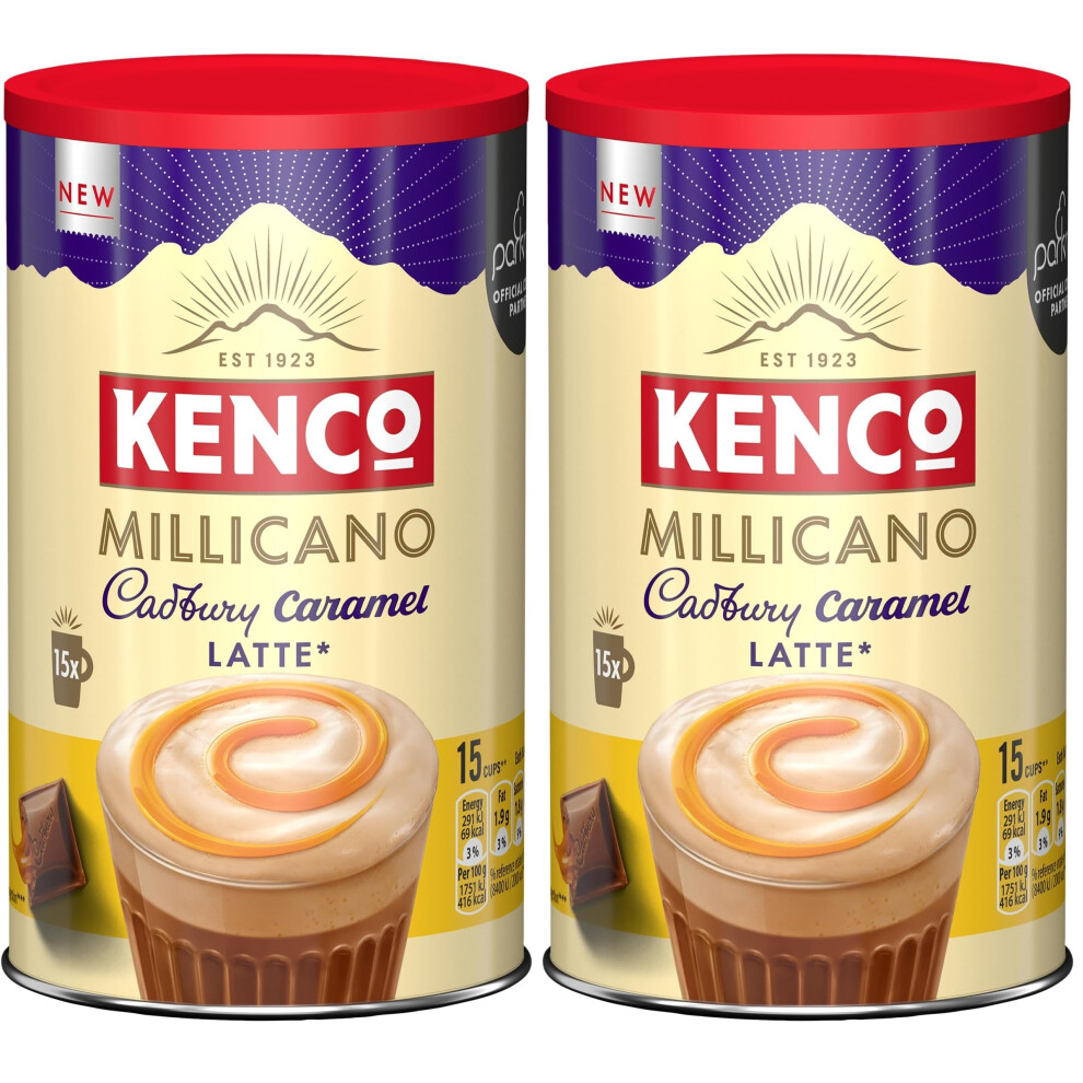 Kenco Millicano Cadbury Caramel Latte Instant Coffee 250G Pack Of 2