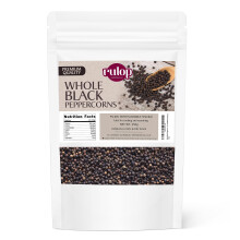 Rulop Black Peppercorn 250g Gourmet Black Peppercorns for Grinders Packed