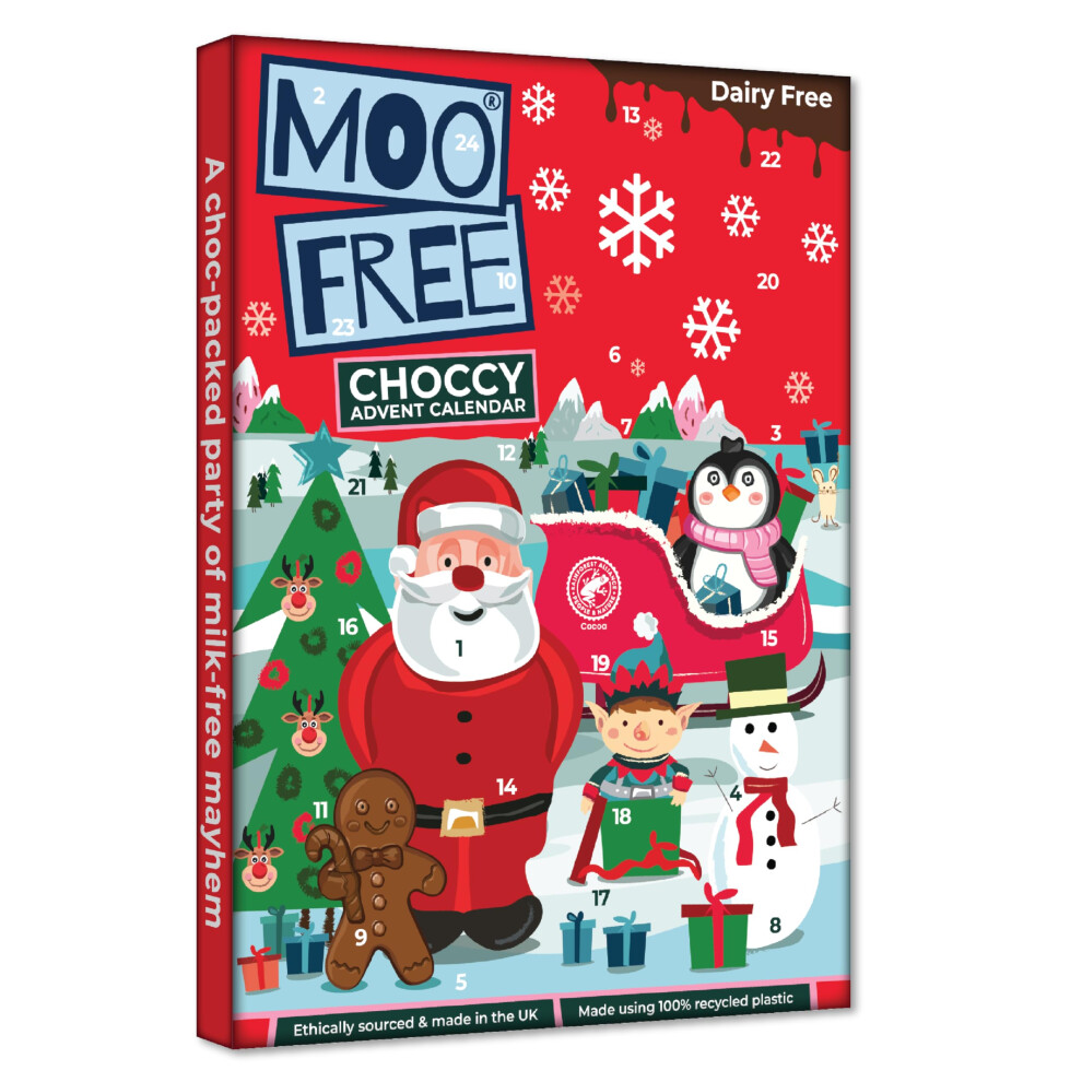 Moo Free Dairy Free Vegan Milk Chocolate Advent Calendar