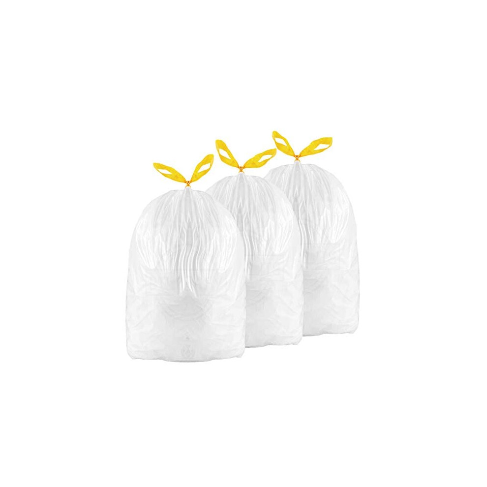 Bilieasy Bin Bags Bin Liners 20L 30L 60 Pack Drawstring Trash Bags Large St