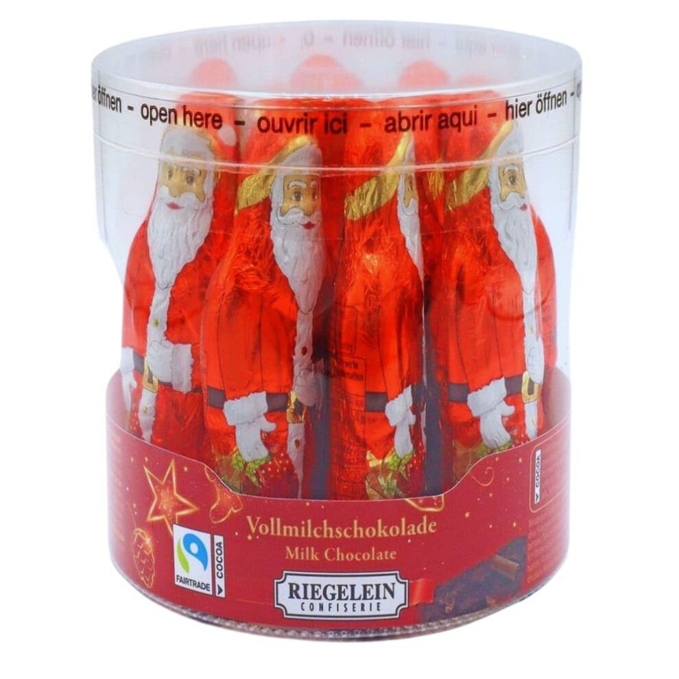 Soolar Riegelein Hollow Milk Chocolate Santas Drum 25G X 11 Gift For Kids Adults
