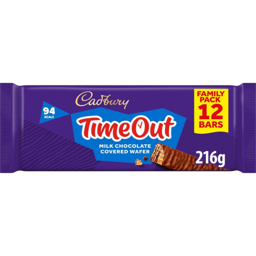 Cadbury Cadbury Timeout Milk Chocolate Covered Wafer Crispy Wafer Covered in Smooth