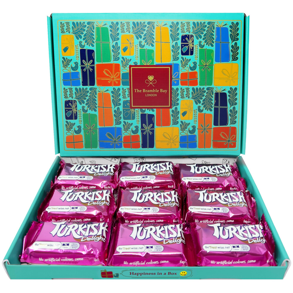 The Bramble Bay Turkish Delight Chocolate Gift Box Contains Frys Delights Birthday Gifts Mo