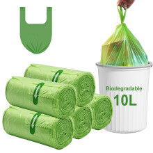 Biodegradable Bin Liners 10L 100 Counts Small Food Waste Bags Rwoyurr Tie H