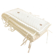 Breathable Mesh Crib Bumper Baby Crib Protector Soft Polyester Guard Washable Easy Install 180x28cm