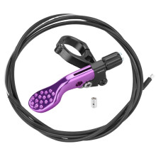 Cycling Seatpost Dropper Remote Lever Shifter Height Adjustable Seatpost Remote Controller Purple