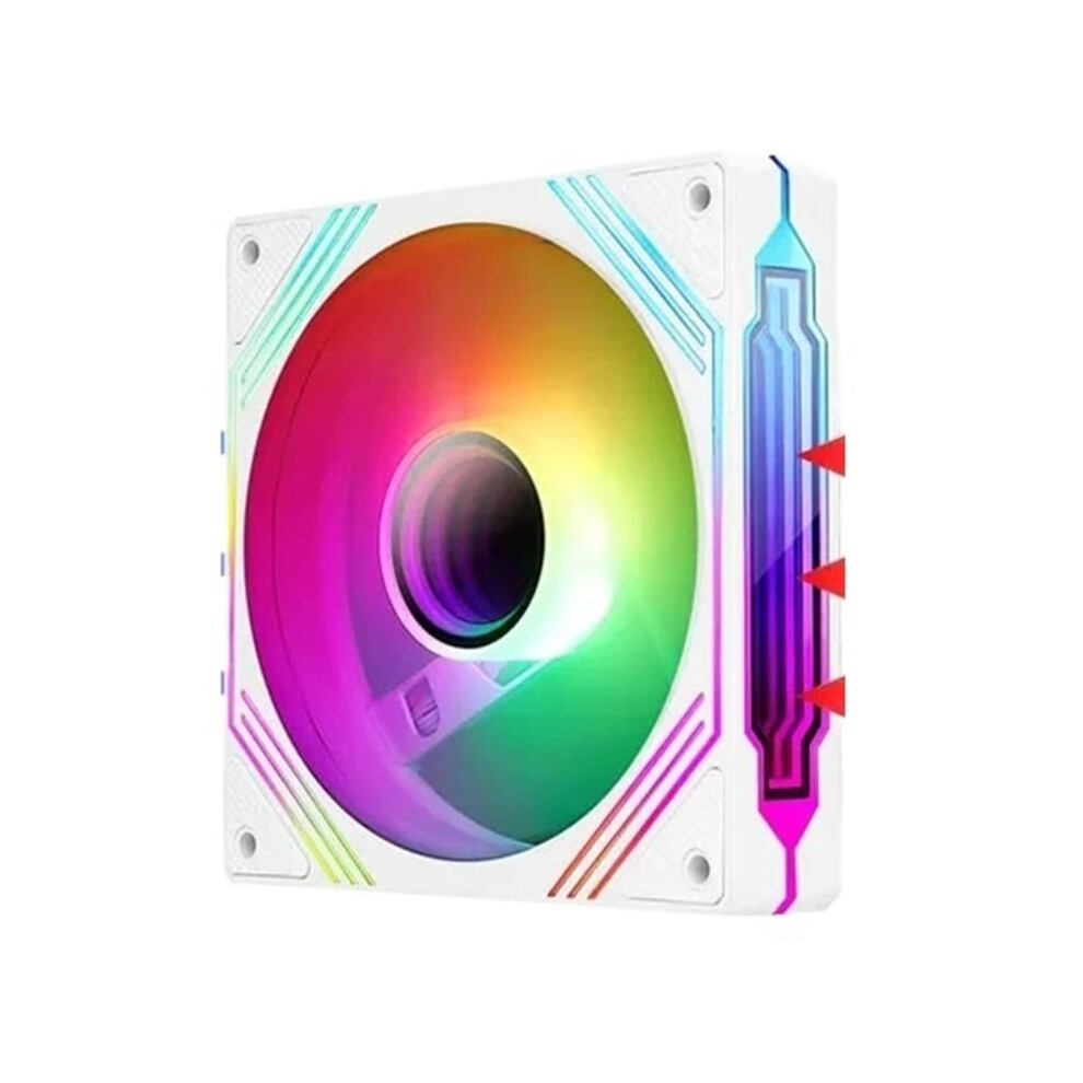 140Mm Argb Pwm Case Fan 4Pin With Reversed Blade Airflow Low Noise For Pc Cooling 9199774938877