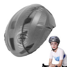 Cycling Helmet Rain Cover Waterproof Shield, Windproof Reflective Visibility, TPU Mesh, Portable Road Bike Headwear