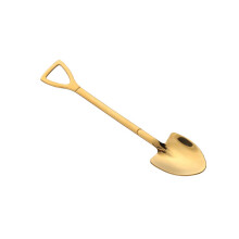RustProof Stainless Steel Ice Cream Scoop with Ergonomic Pointed Tip and Elegant Golden Finish