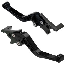Motorcycle Break Clutch Levers Adjustable 7/8 Inch 22mm Handlebar CNC Aluminum Clutch Double Disc Brake Lever Black