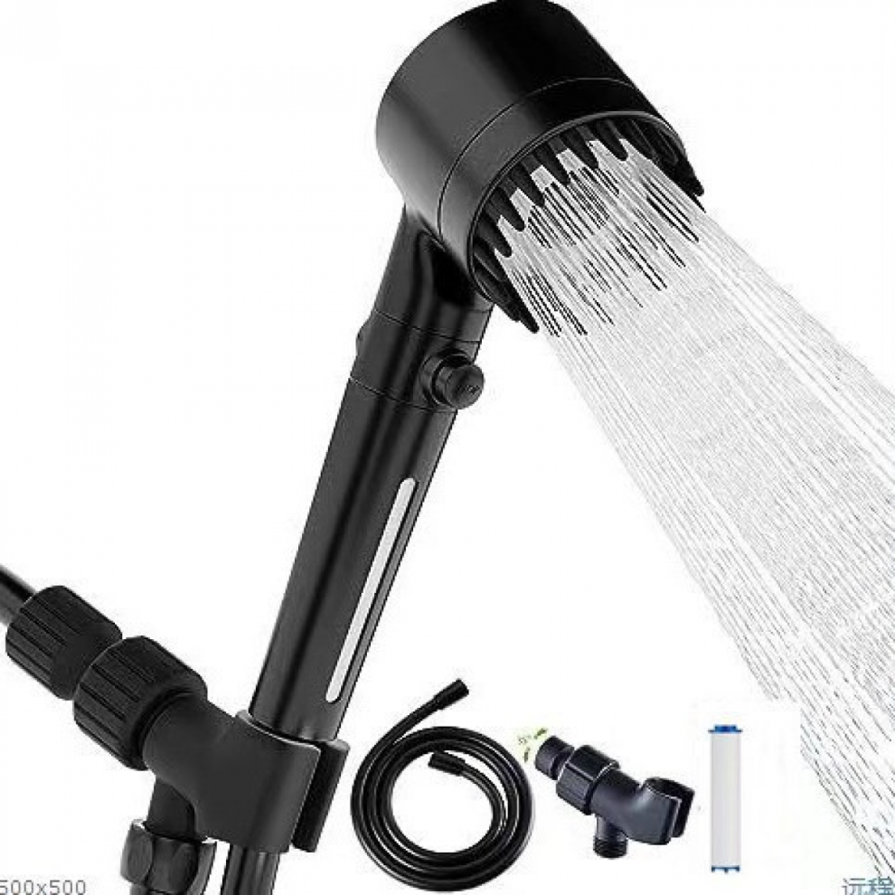 Ion Shower Drops Filtered Showerhead With Five Filters Filtered Shower Head With Handheld High Press 9408048445578