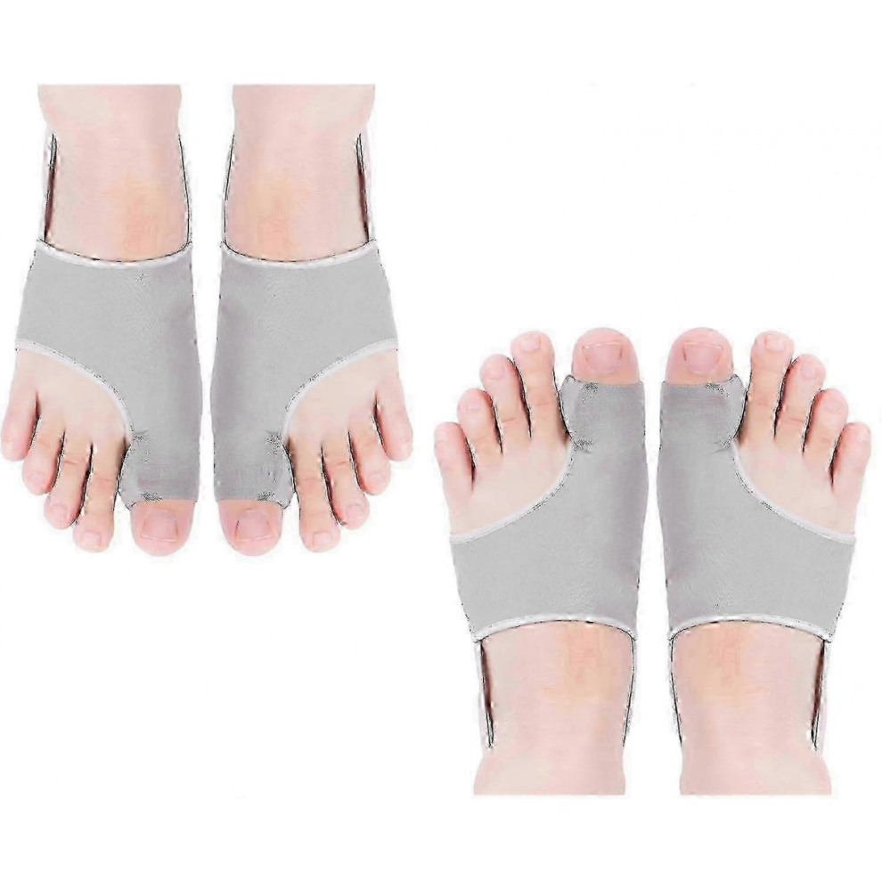 Hyggear Adjustable Bunion Corrector With Silicone Pads - Toe Separator For Hallux Valgus Relief (, 2 Pairs) 2025 Grey