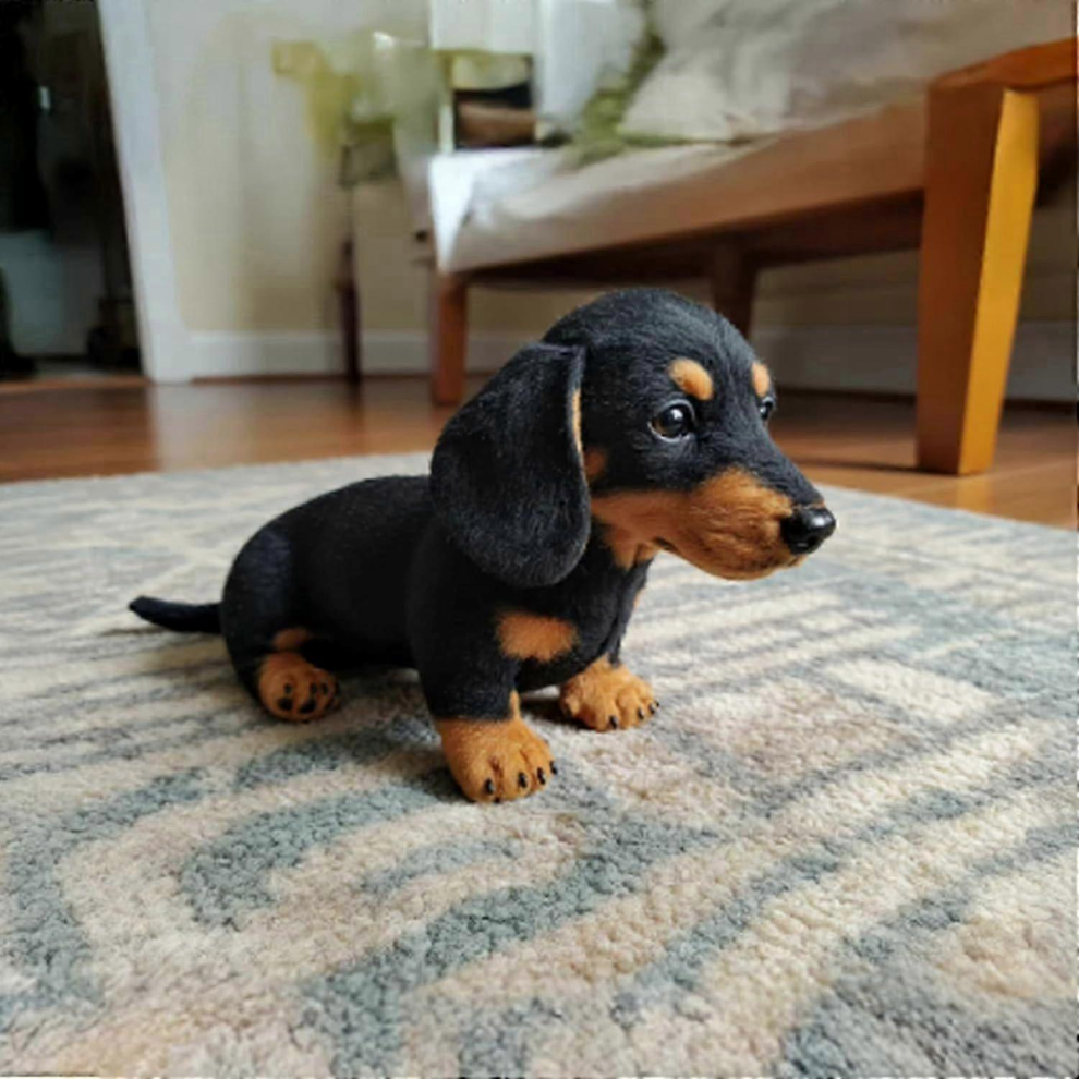 Realistic And Ultra-Soft Plush Dachshund Emotional Support Toy With A Comforting Hug-Like Design 9408048447770