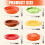 5PCS Ceramic Dinnerware Set with Playful Stackable Burger Shape Plates and Bowls for Kids and Adults 5