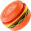 5PCS Ceramic Dinnerware Set with Playful Stackable Burger Shape Plates and Bowls for Kids and Adults 2