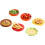 5PCS Ceramic Dinnerware Set with Playful Stackable Burger Shape Plates and Bowls for Kids and Adults 4