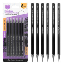 (Sketch Series Suit, 6 Black Charcoal Pencils * 2PCs) 6 Pencils * 2PCs Sketch Painting Tools